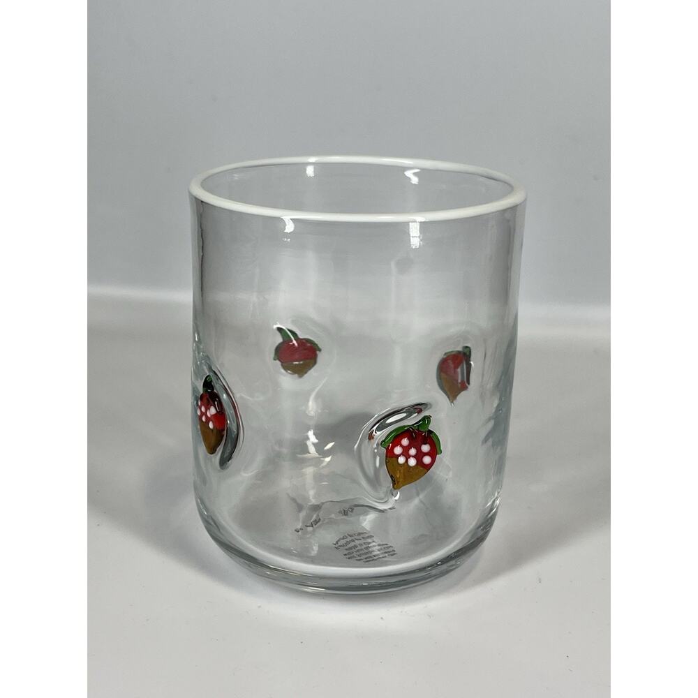 Anthropologie The Icon Juice Glass Chocolate Covered Strawberry